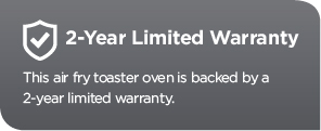2-year limited warranty.